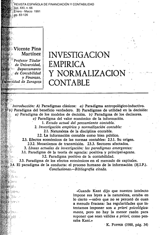 INVESTIGACIÓN EMPÍRICA CONTABLE