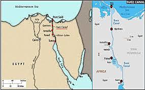 Término de construcción del Canal de Suez.