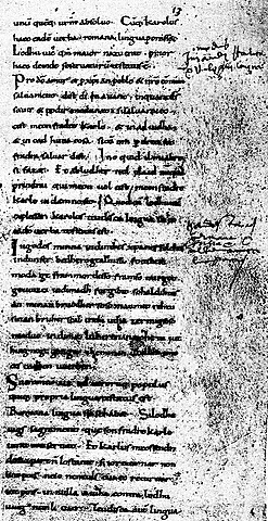 Giuramento di Strasburgo tra Ludovico e Carlo