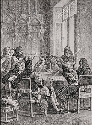 Firma Paz de Aquisgrán y devolución de Franco Condado