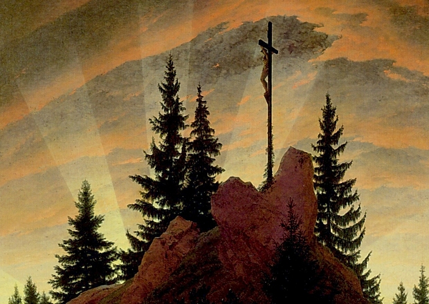 Caspar David Friedrich:Cruz en las montañas