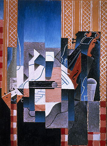 Cubismo sintético. "Violín y guitarra" Juan Gris (1913).