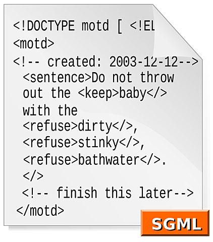 Standard Generalized Markup Language