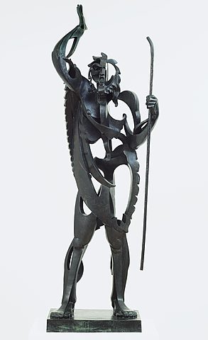 Escultura poscubista. Previo a la Guerra Civil española. Gargallo, "Gran profeta" (1933)