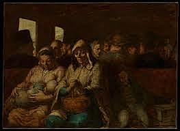 "El vagó de tercera classe" Daumier