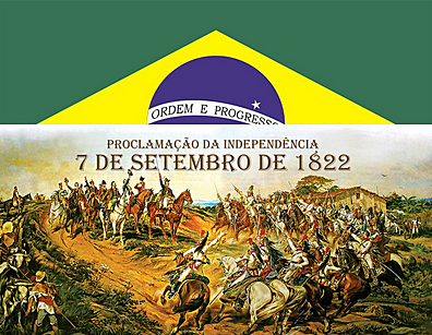 Independencia de Brasil proclamada por D. Pedro