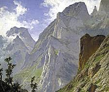 La Canal de Mancorbo en los Picos de Europa- Carlos de Haes