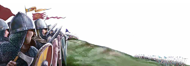 In 1066 CE, the Normans, led by William the Conqueror, defeated the English in the Battle of Hastings. This conquest transformed English society and culture.