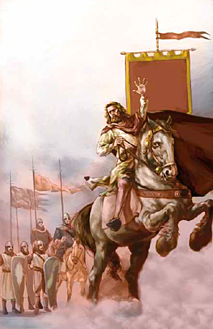 Henry II became the king of England. During his reign, he challenged opposing lords and raised taxes.