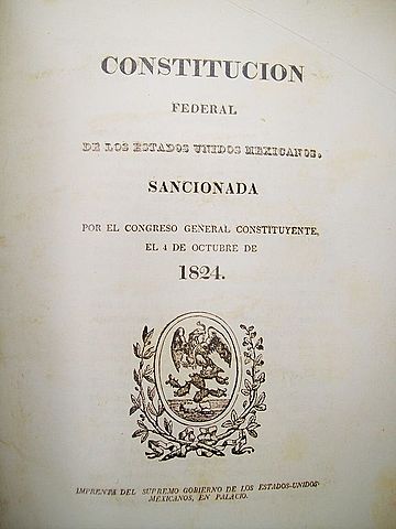Constitución Federal de los Estados Unidos Mexicanos de 1824.