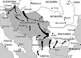 Alemania invade Yugoslavia y Grecia.