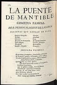 La puente de Mantible → Pedro Calderón de la Barca