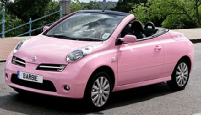 i got a barbie car for christmas!