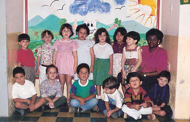 Compartiendo en el jardín