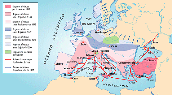 La enfermedad en Europa desde Asia