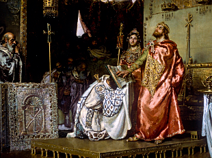 Conversio de recadero,rey de la hispania visgoda