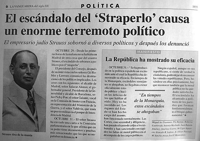 El escándalo del Straperlo