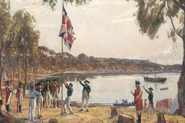 James Cook claims Australia for the British