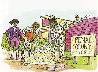 First colony built in Sydney Cove