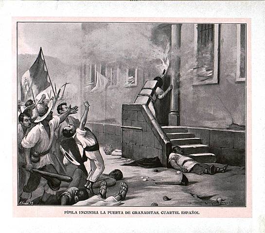 The insurgents assault the granaditas granaditas. The mayor Juan Antonio Riaño dies and the city is sacked.