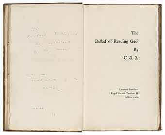 "The Bayad of reading Gaol"