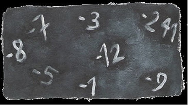 NÚMEROS NEGATIVOS - OCCIDENTE