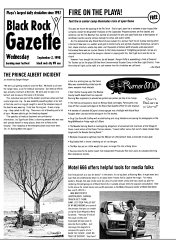 Festival gazette and media coverage