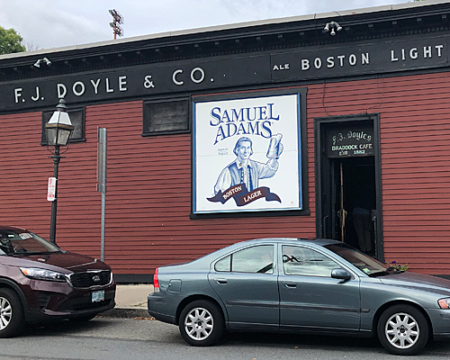 Doyle's First Beer to Pour Sam Adams on Tap