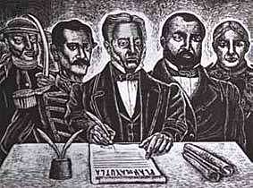 Contra el gobierno de Santa Anna