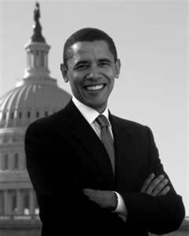 Barack Obama, The first African American man inaugurated as the 44th President of the United States