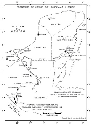 Comisión con el fin de fijar límites entre México y Guatemala