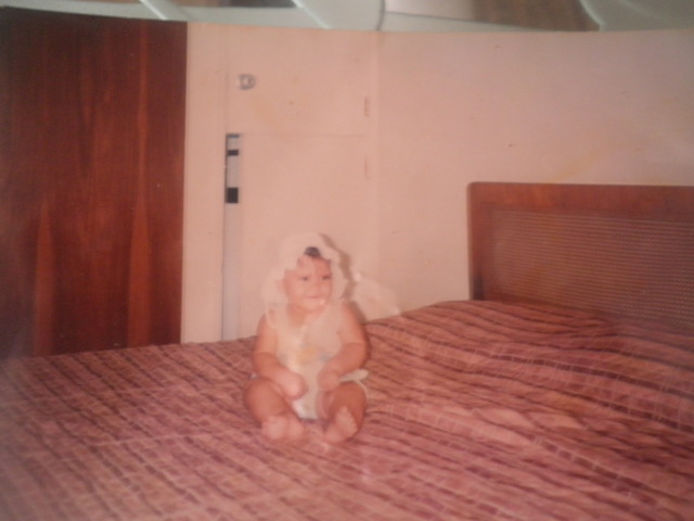 My first photo in the hotel room