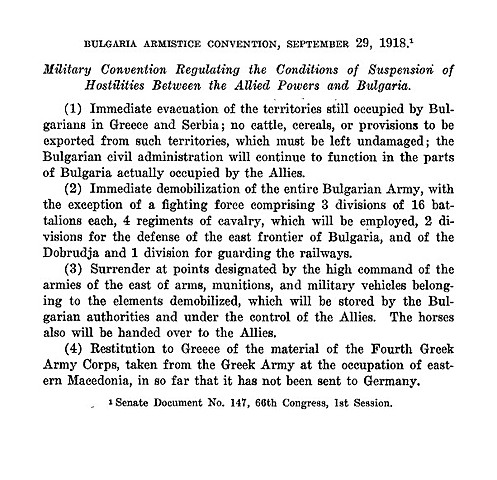 Armistici de Bulgària