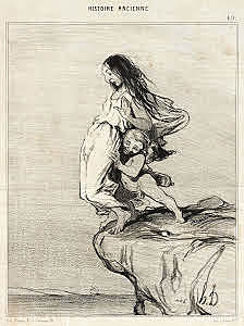 Honoré Daumier-La Mort de Sappho