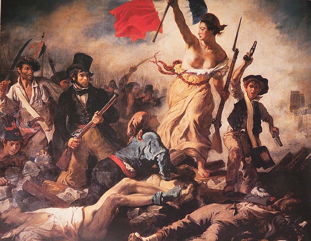 La libertad guiando al pueblo de Eugène Delacroix