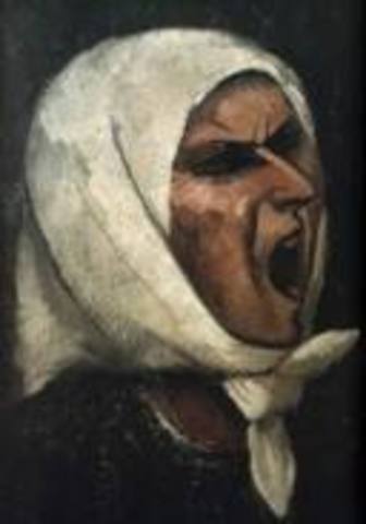 Arte de la guerra civil . La montserrat