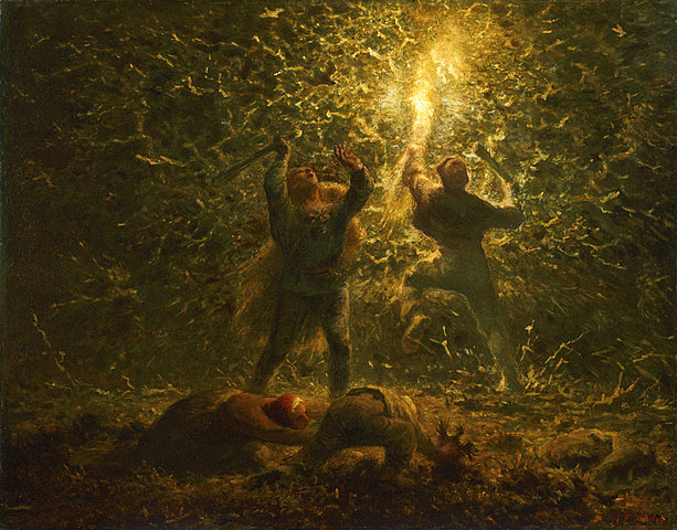 Jean-François Millet: Hunting Birds at Night