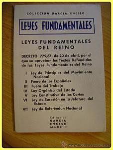1/8 leyes fundamentales del franquismo