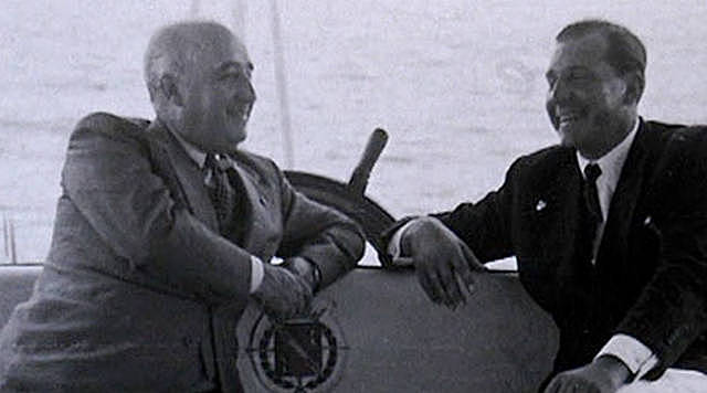 Reunión entre Franco y Juan de Borbón en el Golfo de Vizcaya