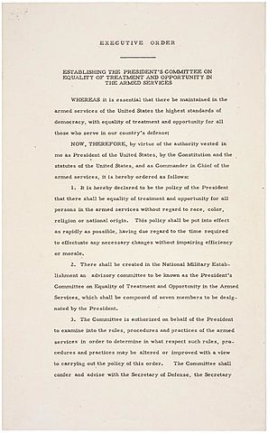 Desegregation of the armed forces