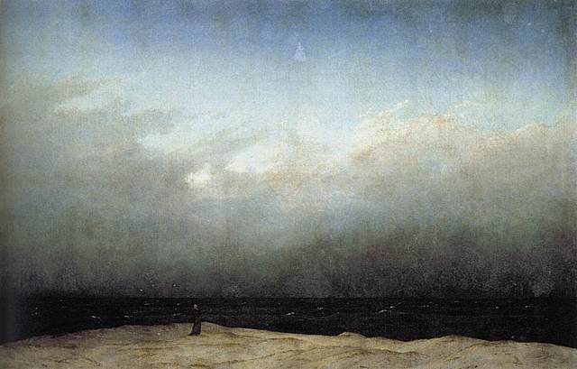 Caspar David Friedrich - Monjo vora el mar