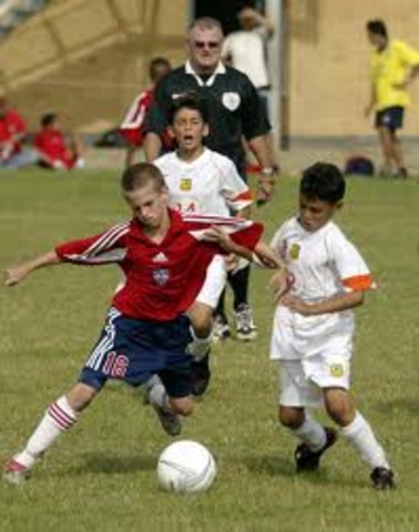 First time I played foot ball