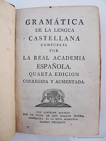 GRAMÁTICA DE LA LENGUA CASTELLANA