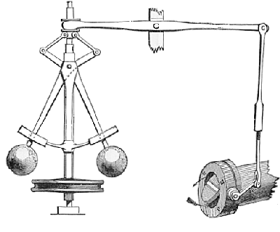 Regulación de velocidad de la máquina de vapor