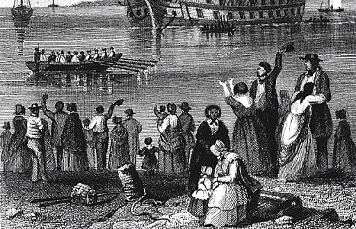 A new colony set up on Tasmania