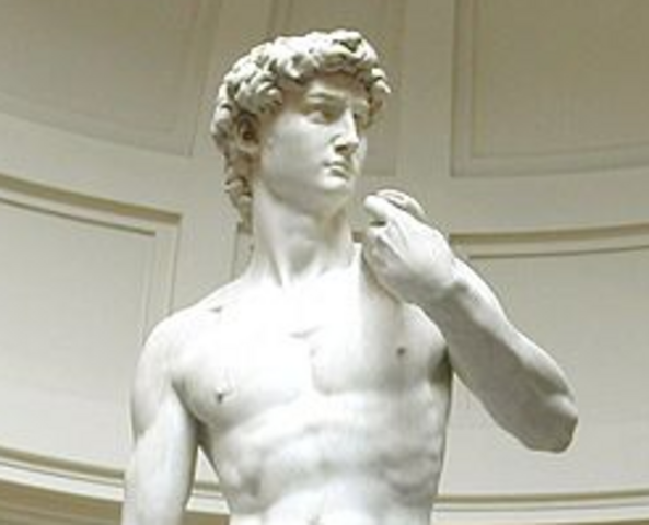 Micheal Angelo  Sculpes Statue of David