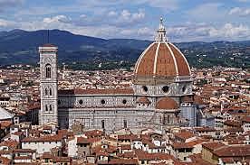Inici de la construcció de la cúpula del Duomo de Brunelleschi