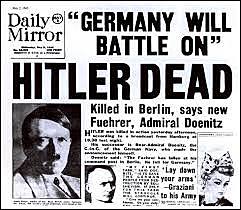 hitler commits suicide