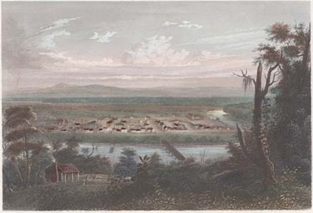 The French found a settlement.