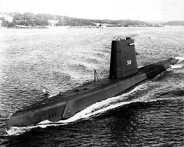 Submarino ictíneo o con forma de pez.